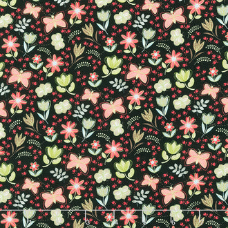 Love You Sew - Tossed Floral Multi Yardage