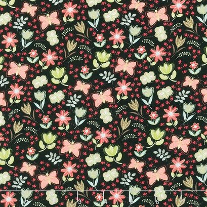 Love You Sew - Tossed Floral Multi Yardage