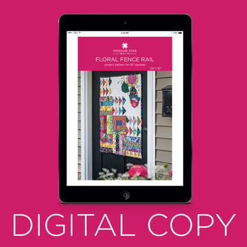 Digital Floral Fence Rail Quilt Pattern by Missouri Star Primary Image