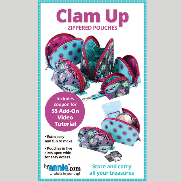 Clam Up Pouches Pattern Primary Image