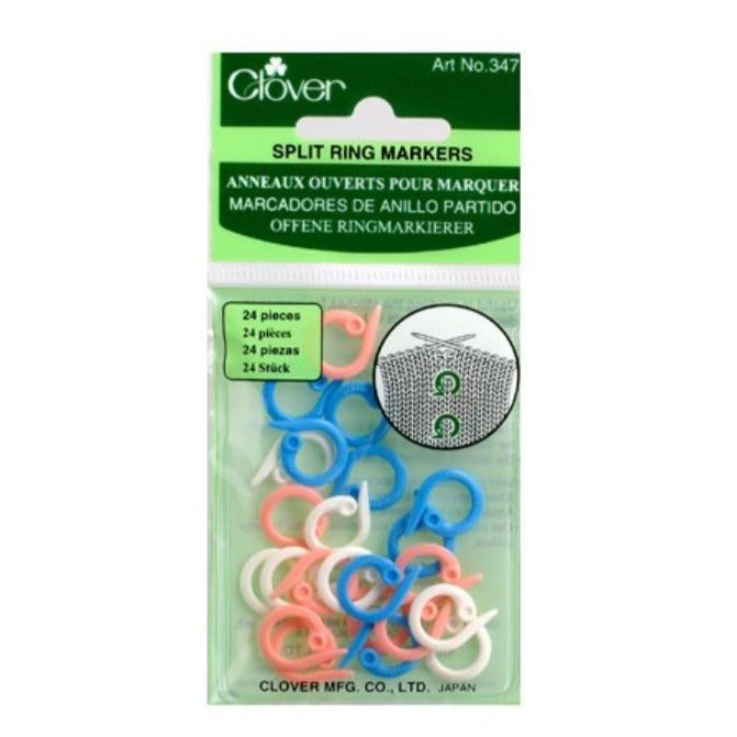 Clover Split Ring Stitch Markers Primary Image