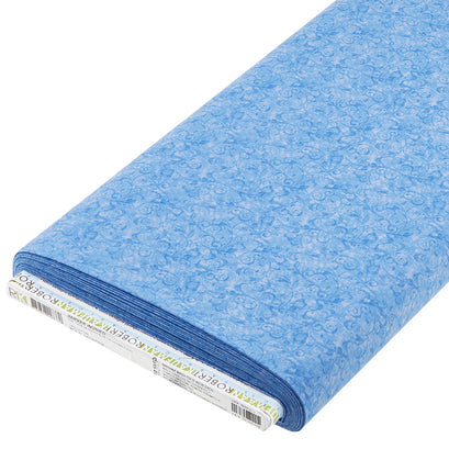 Baroque Inspired - Dusty Blue Swirls 10 Yard Bolt