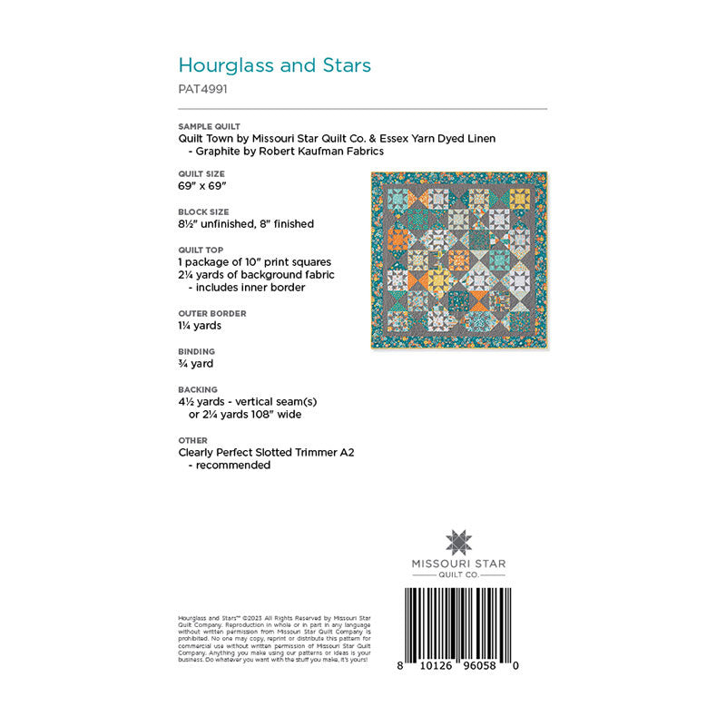 Hourglass and Stars Quilt Pattern by Missouri Star Alternative View #1