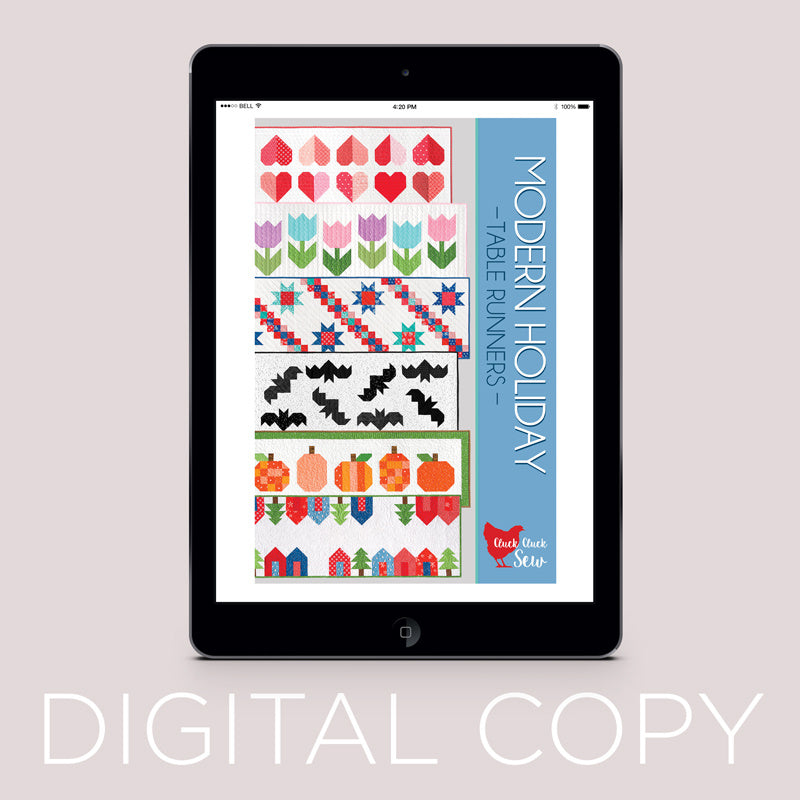 Digital Download - Modern Holiday Table Runners Pattern Primary Image
