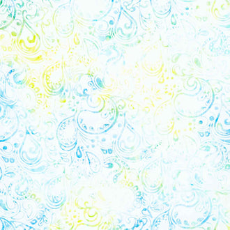Tonga Batiks - Splash Paisley Seaglass Yardage