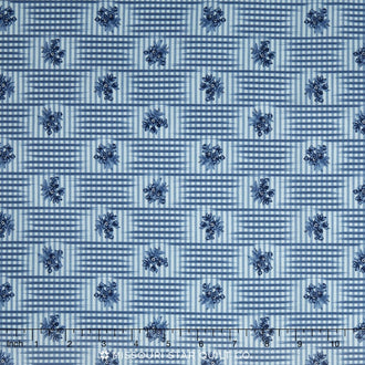 Grand Traverse Bay - Cedar Medium Blue Yardage