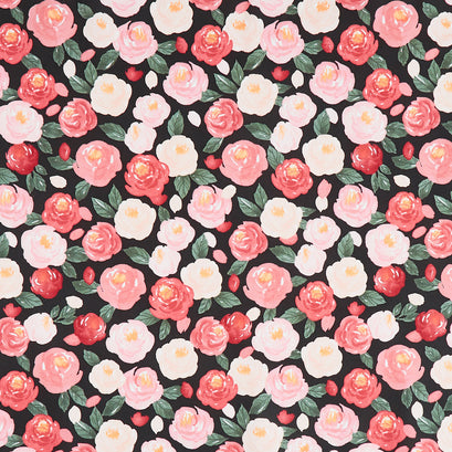 My Valentine - Main Black Yardage
