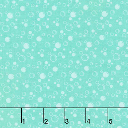 Mer-Mazing - Bubbles Green Yardage