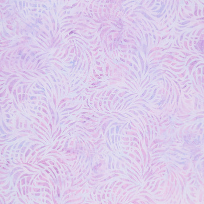 Artisan Batiks - Pastel Petals Abstract Lavender Yardage