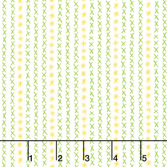 Dandi Duo - Cross Stitch Stripe Cream Yardage