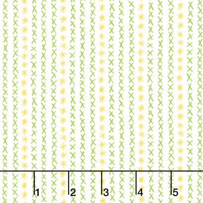 Dandi Duo - Cross Stitch Stripe Cream Yardage