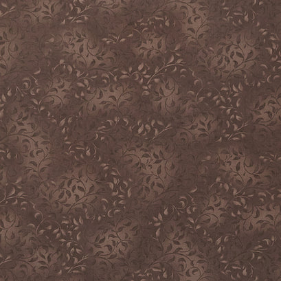 Wilmington Essentials - Coffee Cafe Climbing Vine Dark Brown Yardage