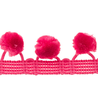 PomPom Fringe - Hot Pink 1-1/8"