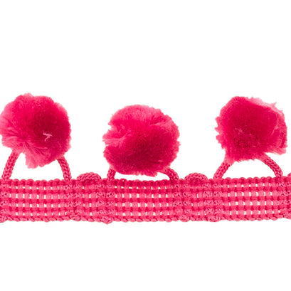 PomPom Fringe - Hot Pink 1-1/8"