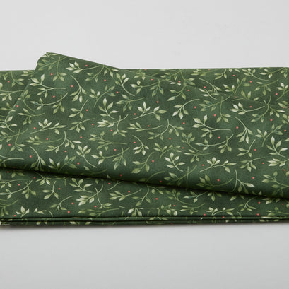 My Secret Garden Favorites - Vine & Dots Green 2 Yard Cut
