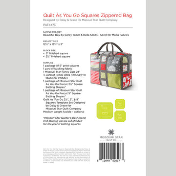 Digital Download - Quilt As You Go Squares Zippered Bag by Missouri Star Alternative View #1