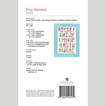 Digital Download - Easy Alphabet Quilt Pattern by Missouri Star Alternative View #1