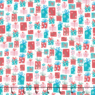 Gnome for Christmas - Holiday Cheer Presents Multi Yardage