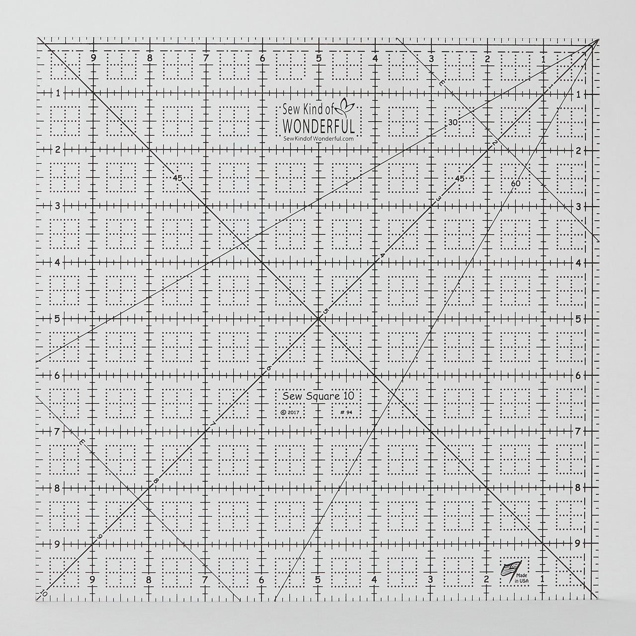 Se Square Ruler Sew Square 10™ Ruler