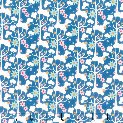 Jubilee - Wildgarden Blue Yardage