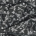 Holiday Flourish - Snow Flower - Swirls Onyx Yardage Alternative View #1
