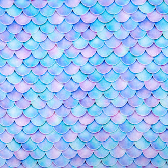 Cloud Cuddle® Print - Mermaid Fin Multi Yardage