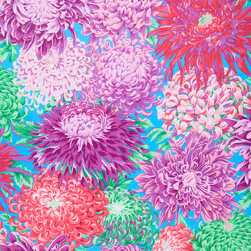 Kaffe Collective - Japanese Chrysanthemum Magenta 108" Wide Backing Yardage Primary Image