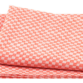 Sew Seeds of Love - Textured Checks Peach 2 Yard Cut