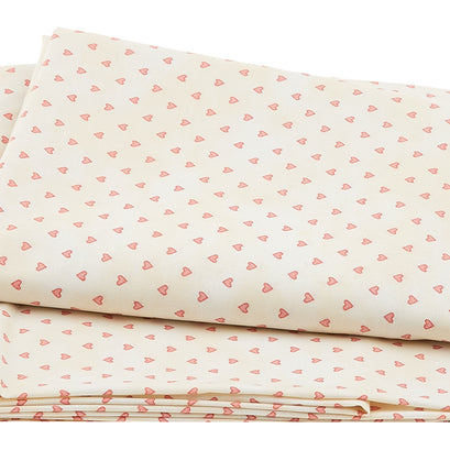 Readerville - Mini Hearts Cream 2 Yard Cut