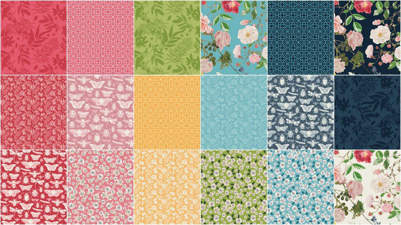 Floral Gardens Inspired by The Royal Horticultural Society Fat Quarter Bundle Alternative View #2