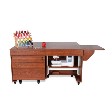 Kangaroo & Joey Sewing Cabinet - Teak Alternative View #5