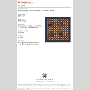 Digital Download - Milestones Quilt Pattern by Missouri Star Alternative View #1