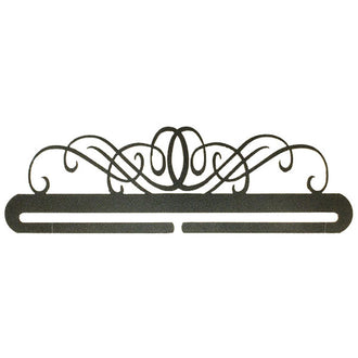 Windy Scroll Split Bottom Quilt Hanger - 12" Charcoal