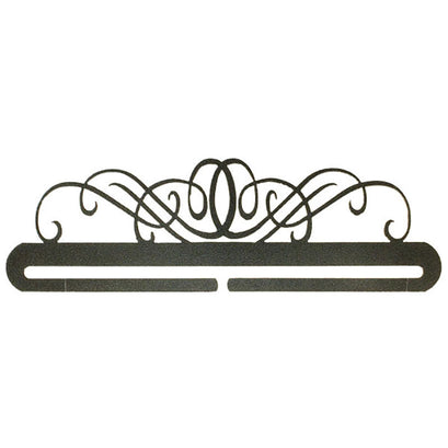 Windy Scroll Split Bottom Quilt Hanger - 12" Charcoal