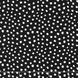 Advice from a Sunflower - Dots Patterns Black Yardage Primary Image