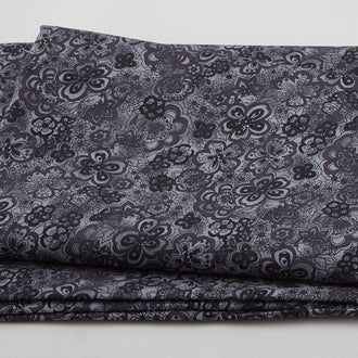 Isadora - Tonal Floral Black 108" Wide 3 Yard Cut