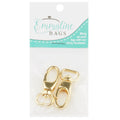Emmaline 1/2" Designer Profile Swivel Snap Hooks - Set of Two Gold Alternative View #1