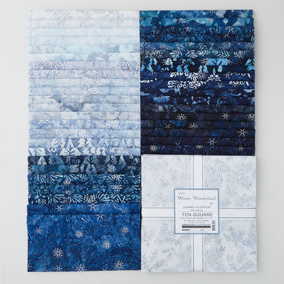 Artisan Batiks - Winter Wonderland Evening Colorstory Ten Squares