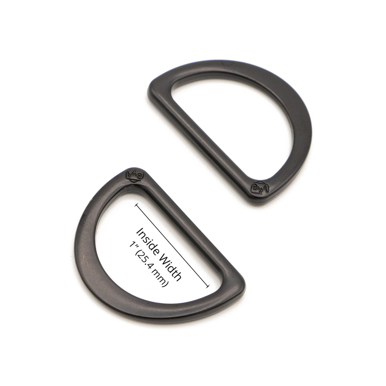 ByAnnie 1" D-Ring Black Metal - Set of Two Primary Image