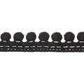 PomPom Fringe - Black 1/2" Primary Image