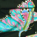 Alluring Butterflies - Butterfly Aflutter Black Metallic Yardage