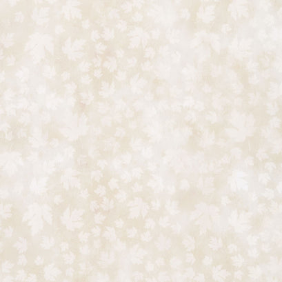 Reflections of Autumn - Cream Leaf Tonal Yardage