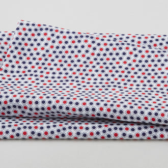 Sweet Liberty - Circles White 2 Yard Cut