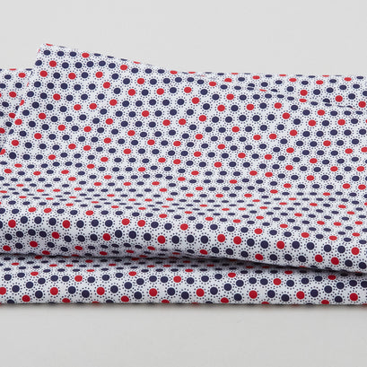 Sweet Liberty - Circles White 2 Yard Cut