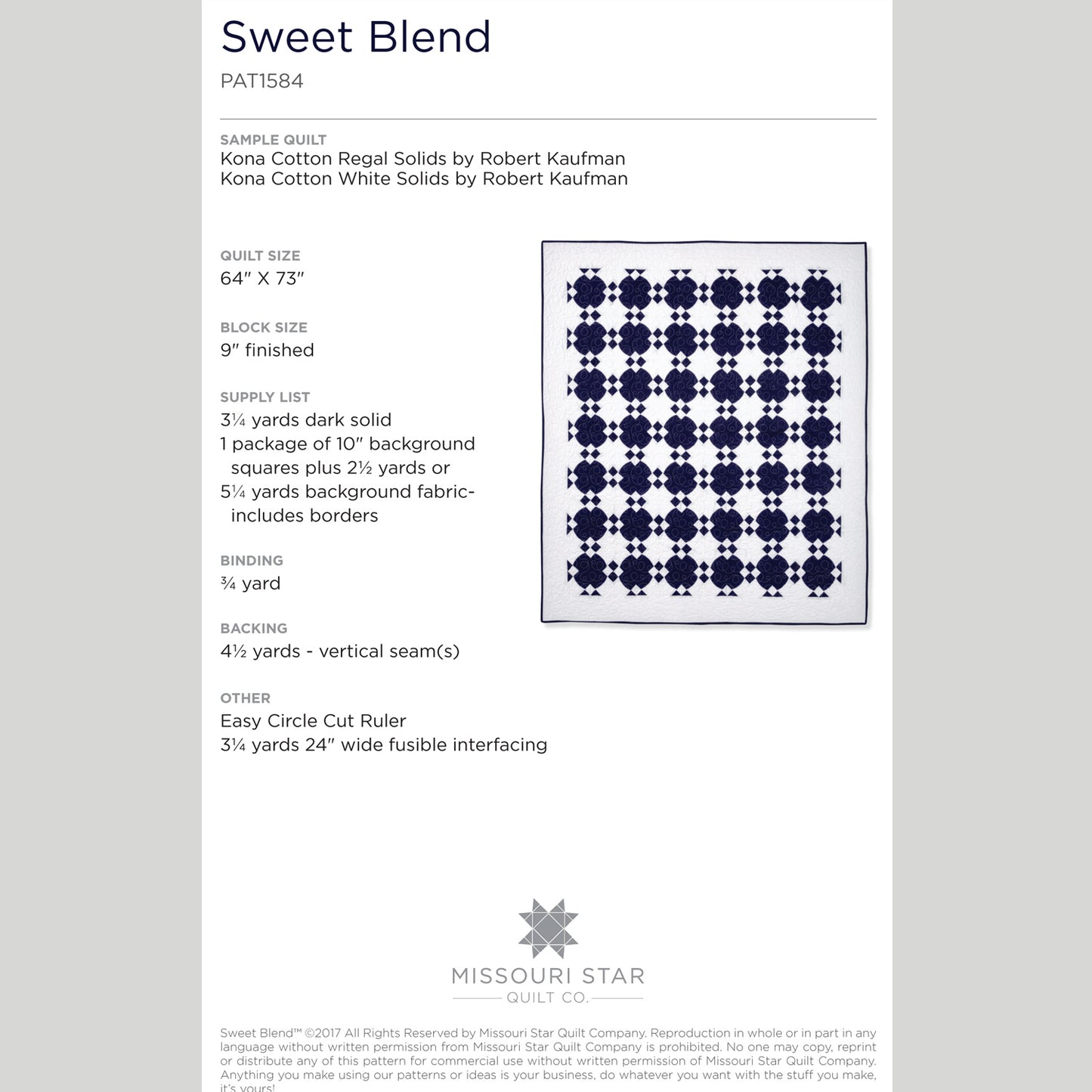 Digital Download - Sweet Blend Quilt Pattern by Missouri Star Alternative View #1