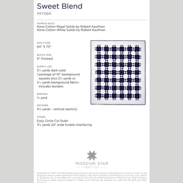 Digital Download - Sweet Blend Quilt Pattern by Missouri Star Alternative View #1