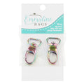 Emmaline 1/2" Designer Profile Swivel Snap Hooks - Set of Two Rainbow Alternative View #1