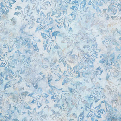 Artisan Batiks - Morning Mist Lilies Haze Yardage