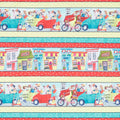 Missouri Shop Hop 2023 - It's A Shop Hop Decorative Stripe Multi Yardage Primary Image