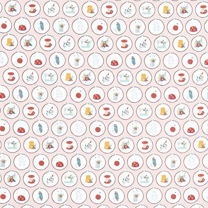 Let's Create - Hoops Pink Yardage